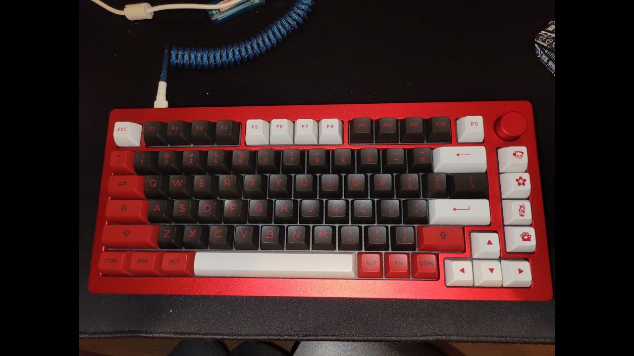 Monsgeek M1 Plate Comparison Alu/POM/FR4/PC
