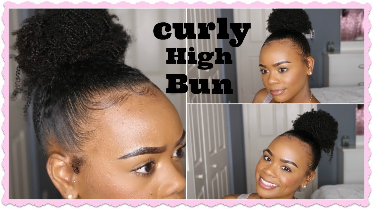 HOW TO: High bun on type 4 hair| baby hairs| laid edges| francine hughley