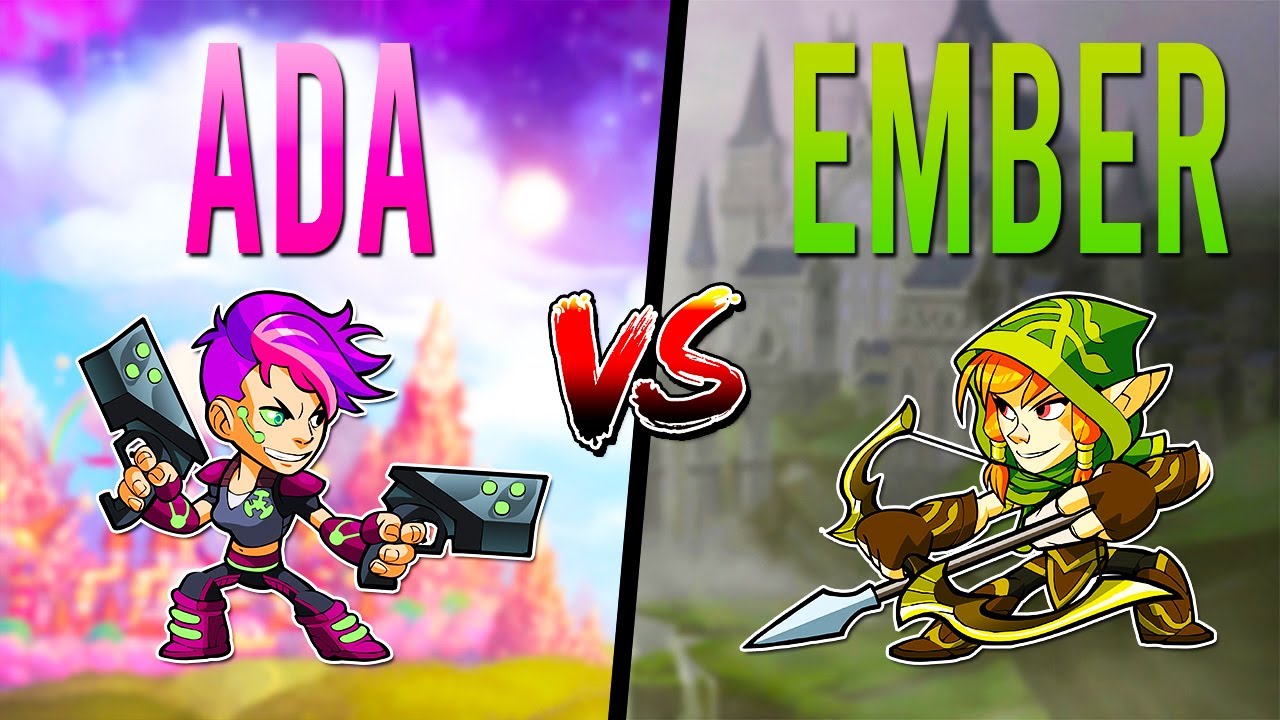 BRAWLHALLA MEJOR LEYENDA ADA VS EMBER