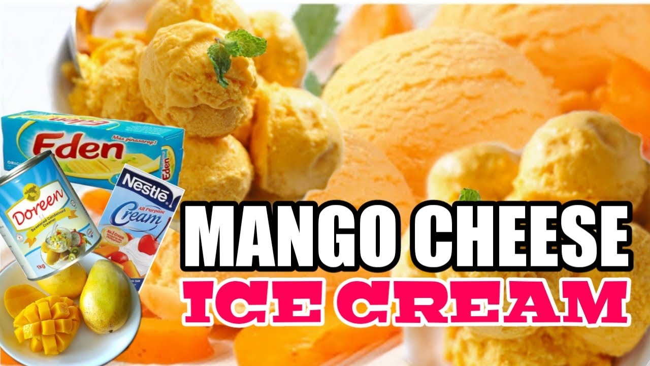 MANGO CHEESE ICE CREAM |Homemade |PANG NEGOSYO|EASY RECIPE