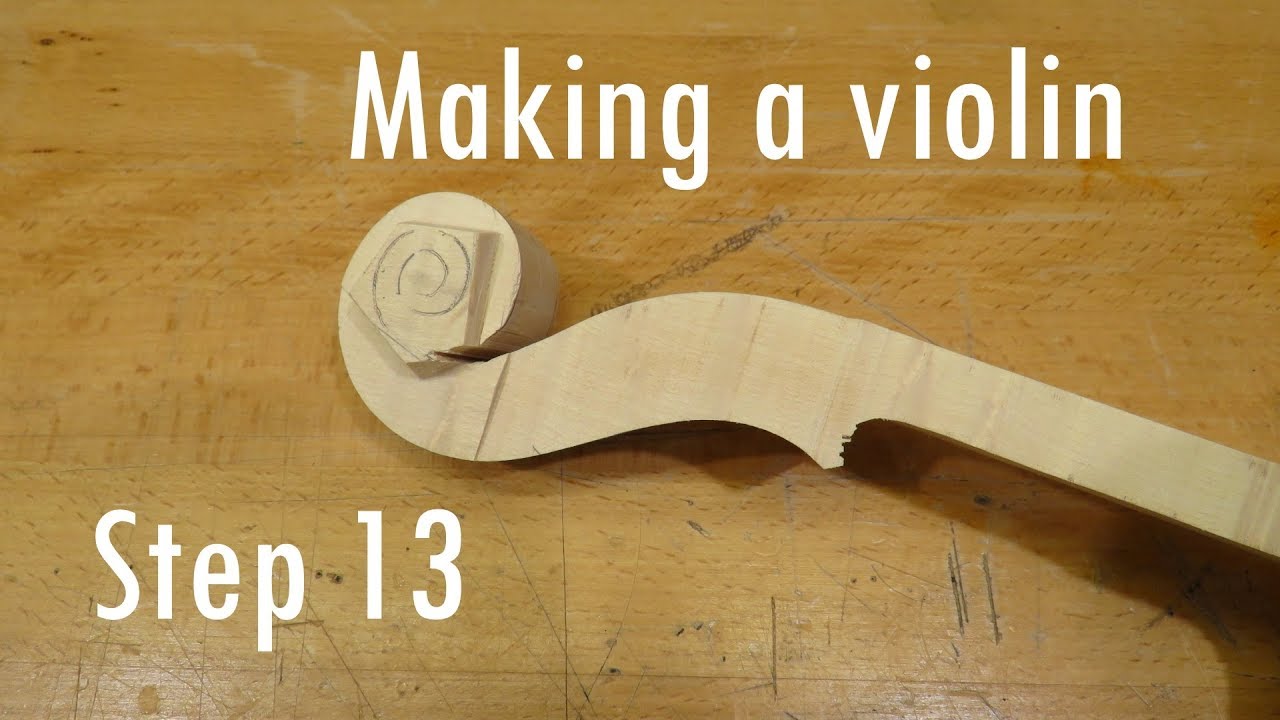 Making a violin - step 13 - measuring and cutting