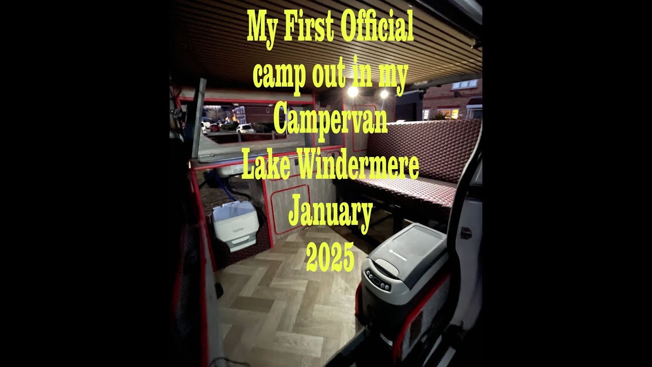 Campervan Build. First time testing it out 2025