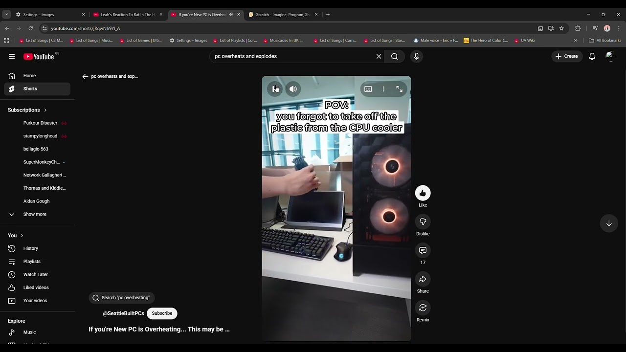Leah Laughing To New PC Overheating