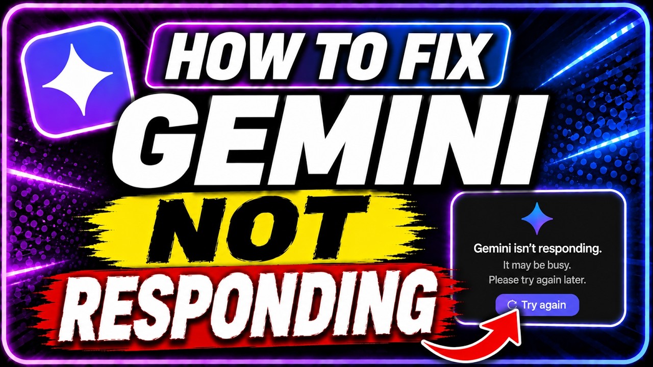 How to Fix Gemini Not Responding or Stuck Loading (2026) | Gemini Loading Fix