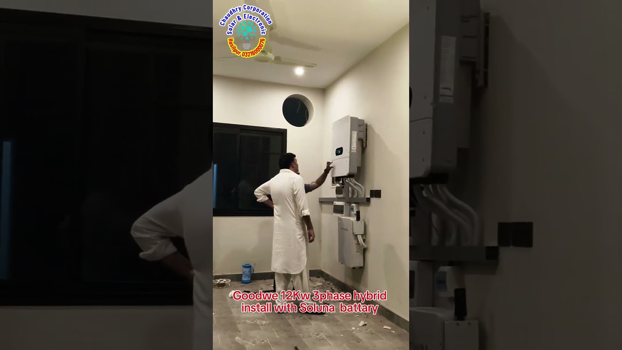 Goodwe 12 kw 3 phase LV Hybrid inverter install