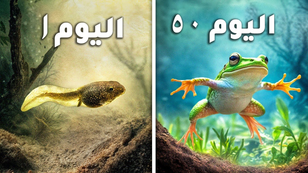 تربية شراغيف إلى ضفادع (تطور لمدة 50 يومًا)