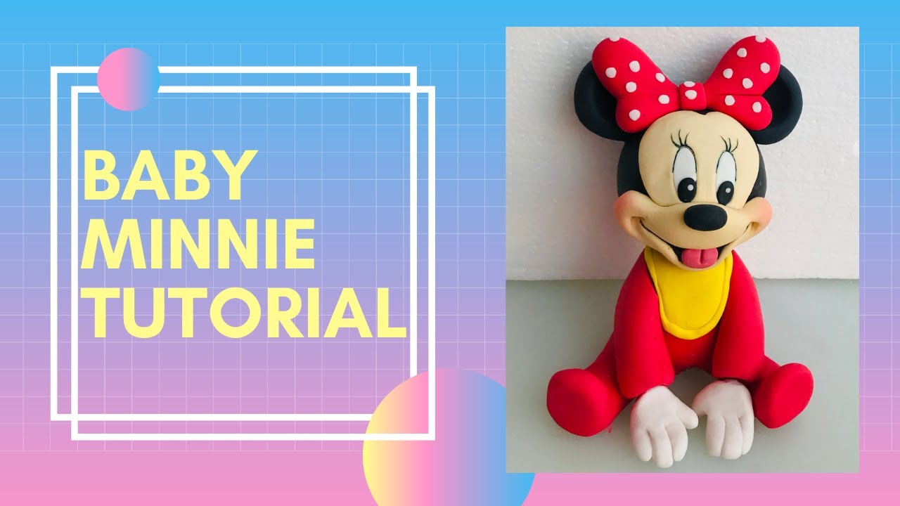 Baby Minnie Mouse | Fondant Cake Topper Tutorial