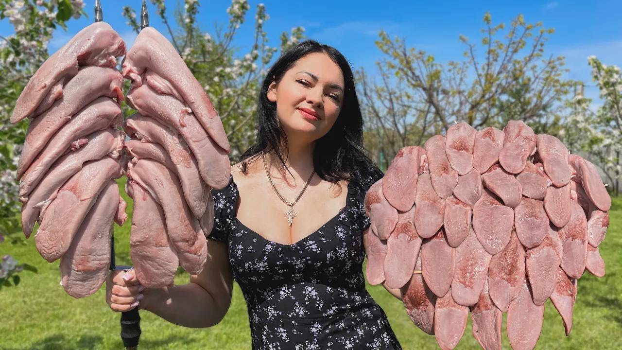 2 geniale Grillrezepte mit Zunge – super zartes Fleisch & bunter Gemüsesalat