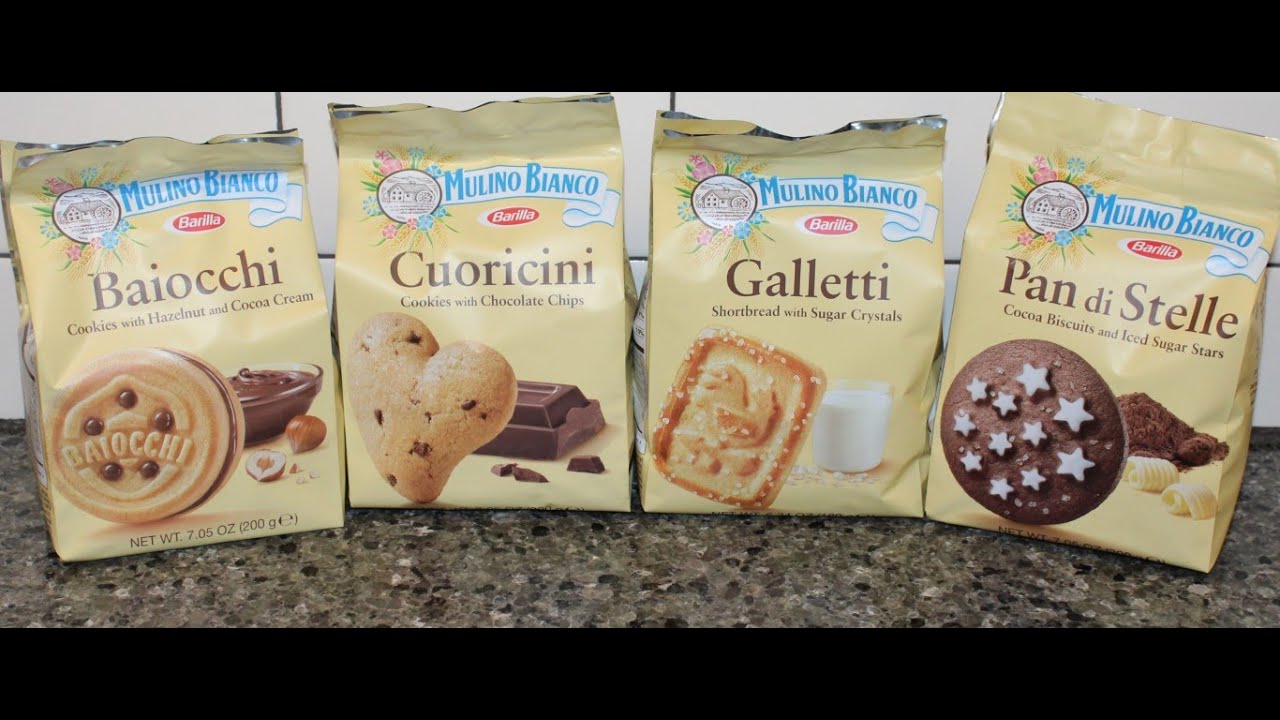 Mulino Bianco Barilla Cookies: Baiocchi, Cuoricini, Galletti & Pan di Stelle Review
