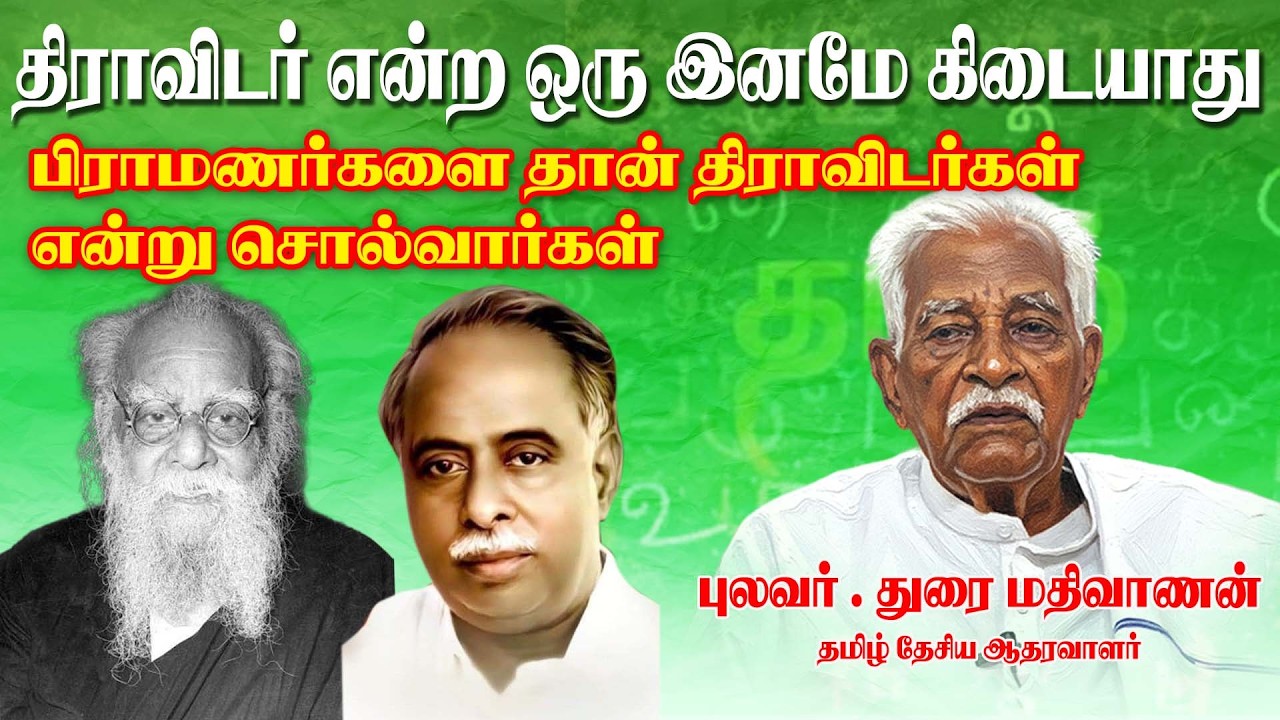 திராவிடம் என்ற இனமும் கிடையாது மொழியும் கிடையாது - துரை மதிவாணன்