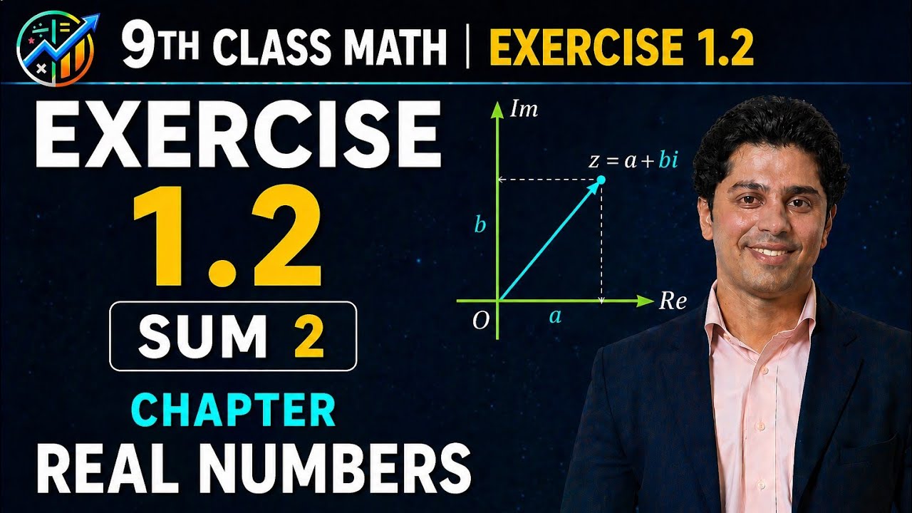9th class new mathematics ex no 1.2 sum 2