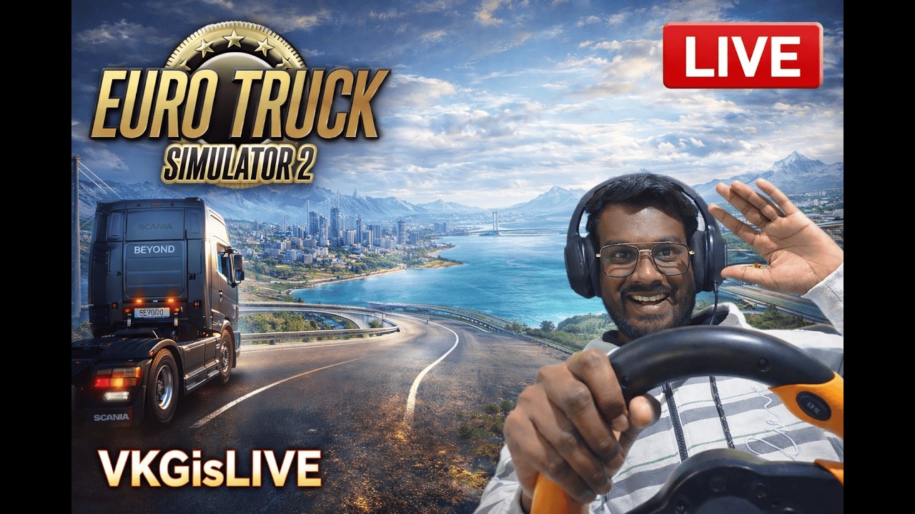 Euro Truck Simulator 2 Live 🔥 Realistic Truck Driving in India Map | ETS2 Ultra Graphics Gameplay
