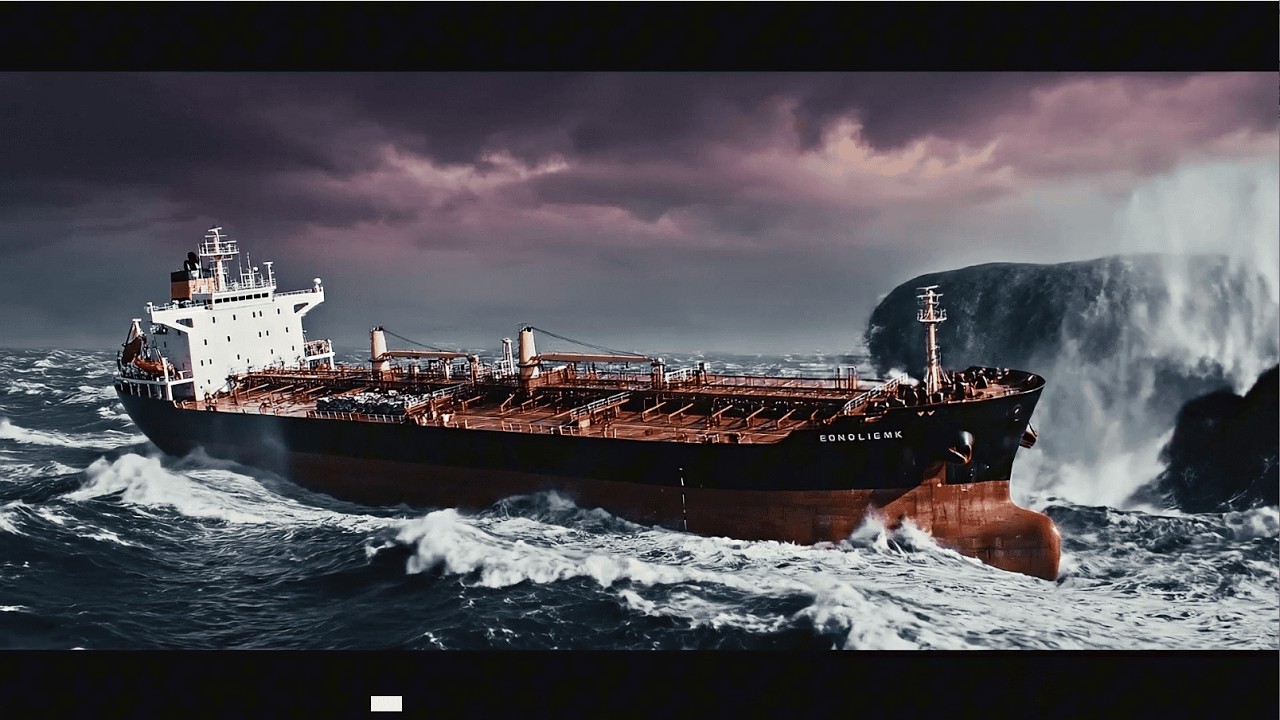 MEGA TSUNAMI vs Super-Giant Oil Tanker | Realistic Ocean Disaster Simulation AI