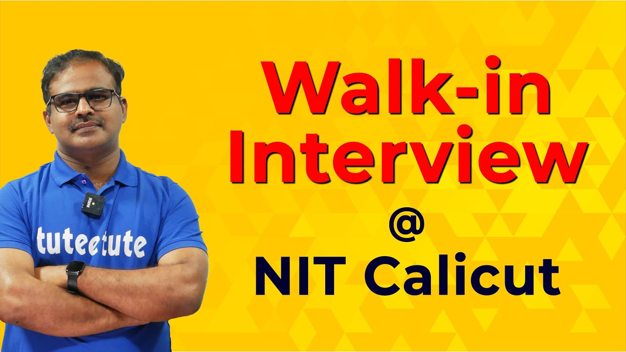 Jobs in NIT | Walk in Interview at NIT Calicut |