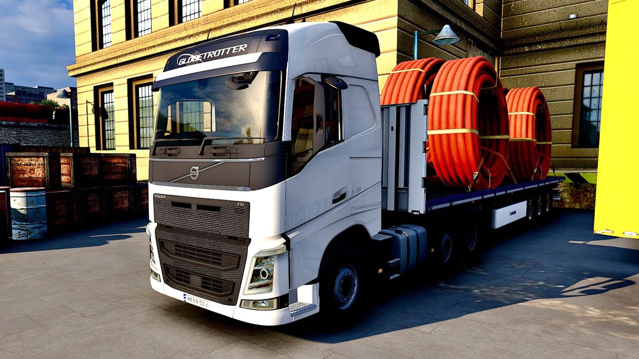 Can I Deliver These MASSIVE PLASTIC PIPES Across BRITAIN Without Damage?! | ETS2 #ets2 