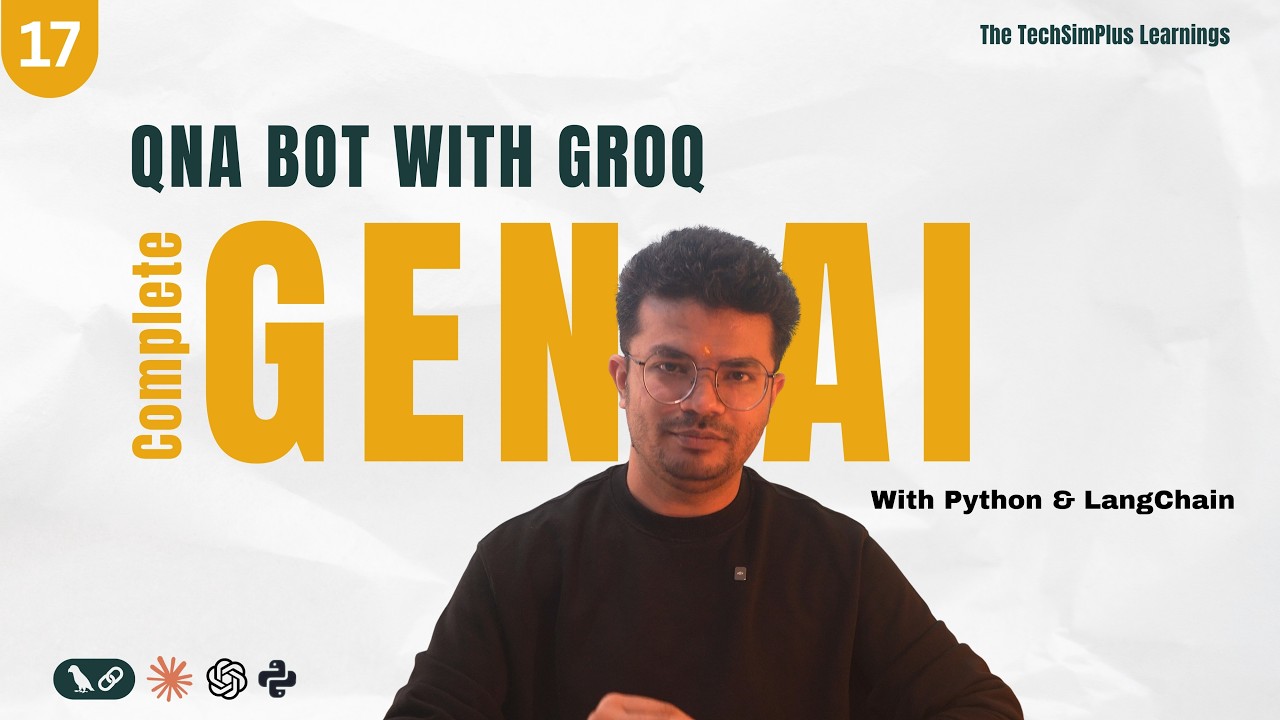 #17 QnA Chatbot Faster Than ChatGPT | Streamlit + Groq + LangChain #genai #groq #langchain