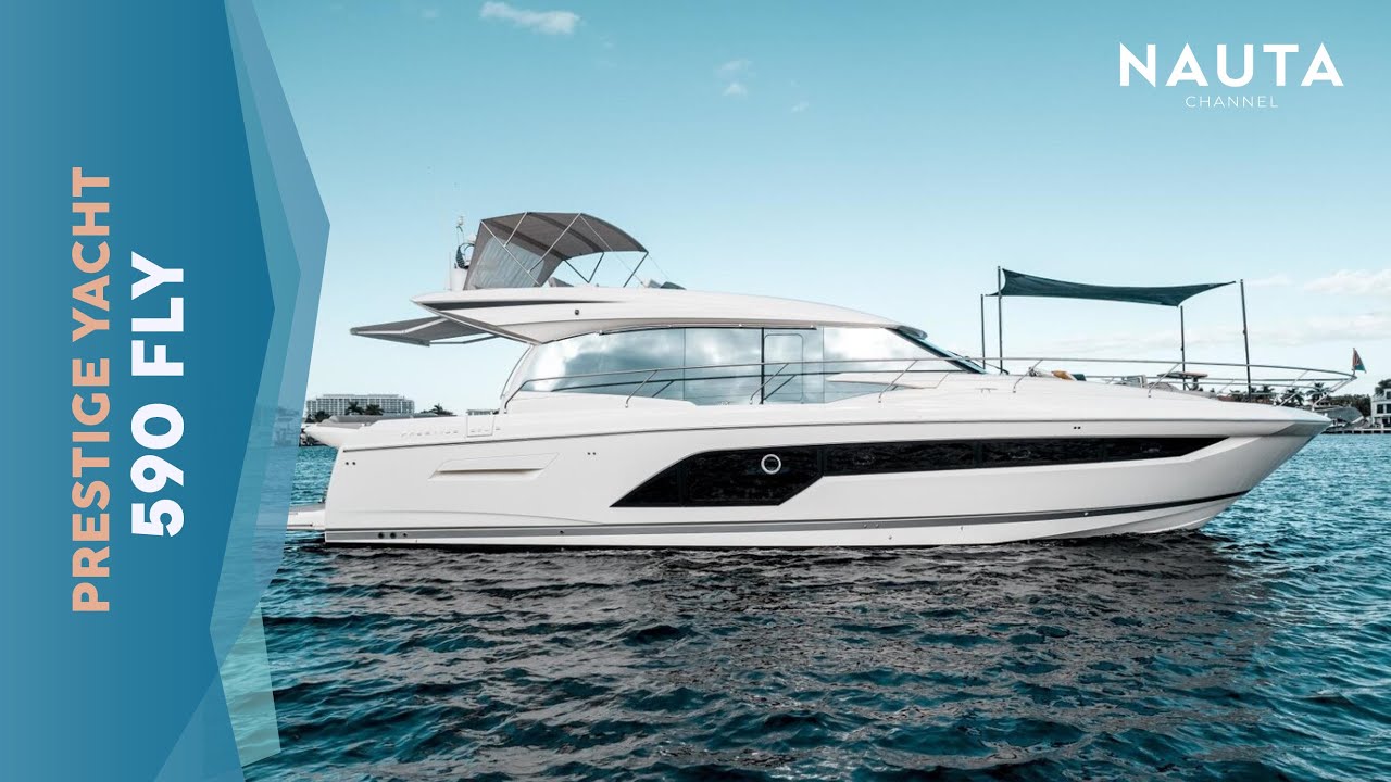 Prestige Yachts - 590 FLY - POV boat tour esterni e cabine