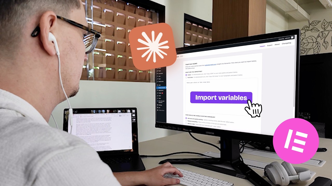 Я создал импортер переменных для Elementor вместе с Клодом.