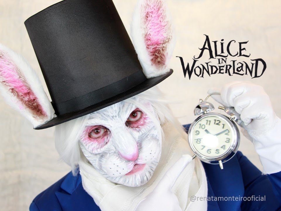 WHITE RABBIT MAKEUP TUTORIAL - COELHO BRANCO DO FILME ALICE NO PAIS DAS MARAVÍLHAS