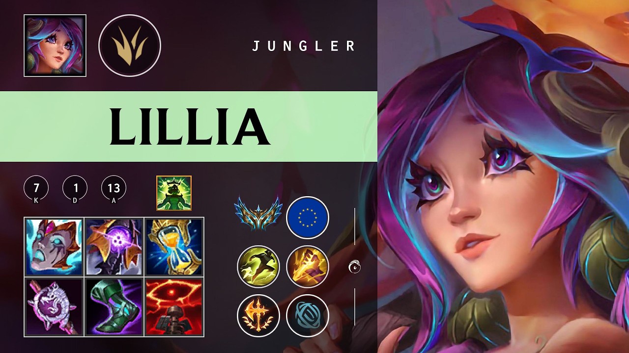 Lillia Jungle vs Zac - EUW Challenger Patch 26.05