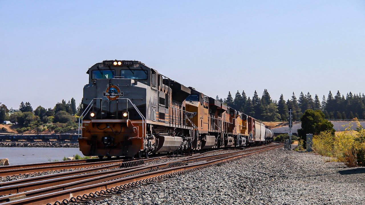 [4K] Morning Trains on the Martinez Sub with UP 1989 and UP 1068