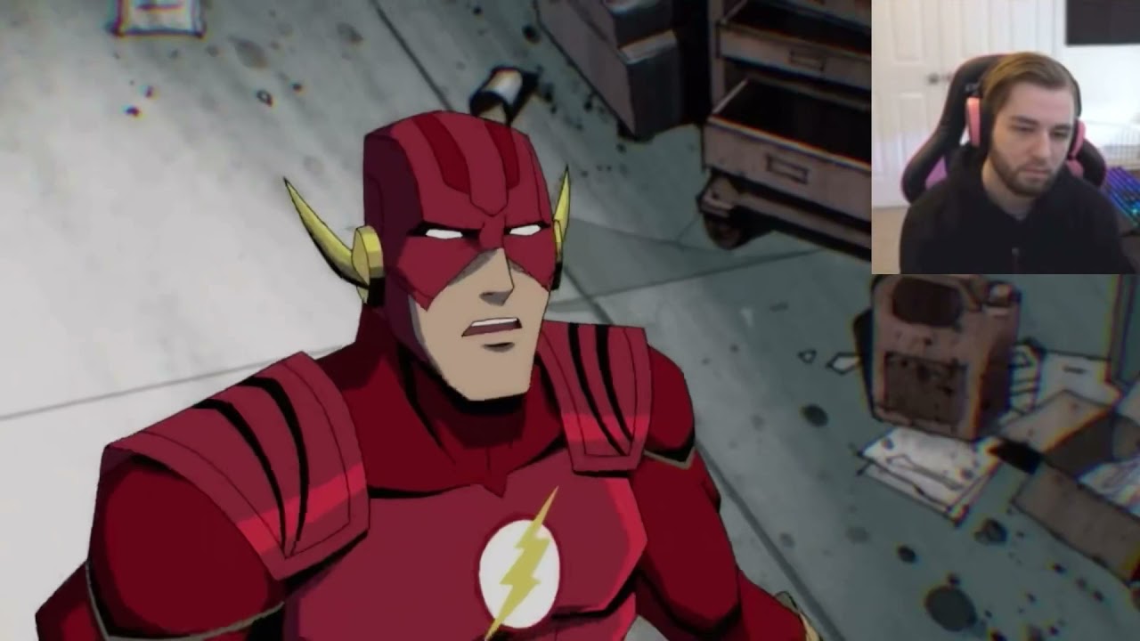 Watching the Injustice movie as a Flash fan.