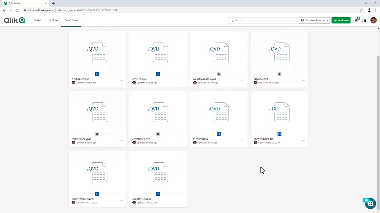Qlik Sense SaaS Data Cataloging - Demo