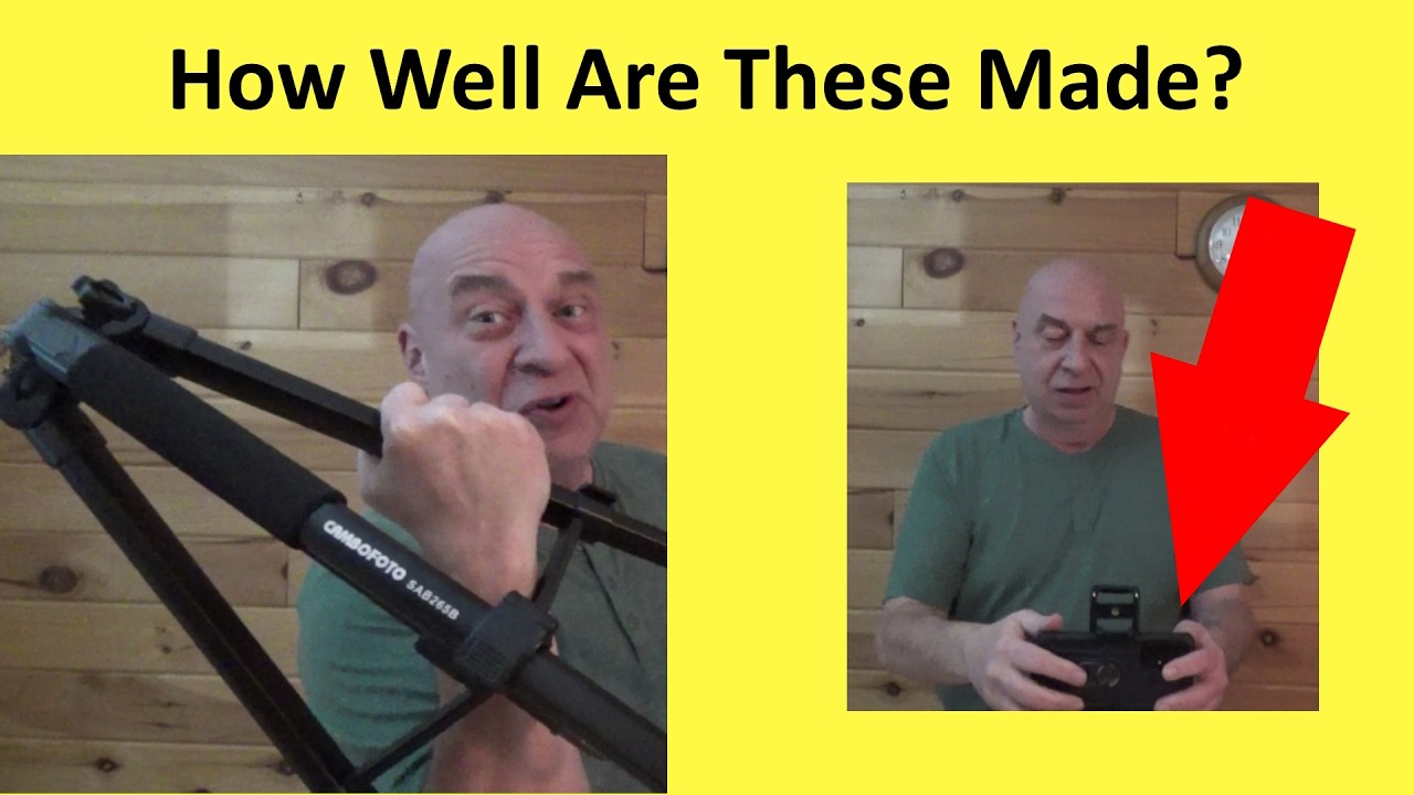 Best Built Budget Tripod? Cambofoto SAB265B (Review/Test/Instructions) Cellphone Mount Any Good