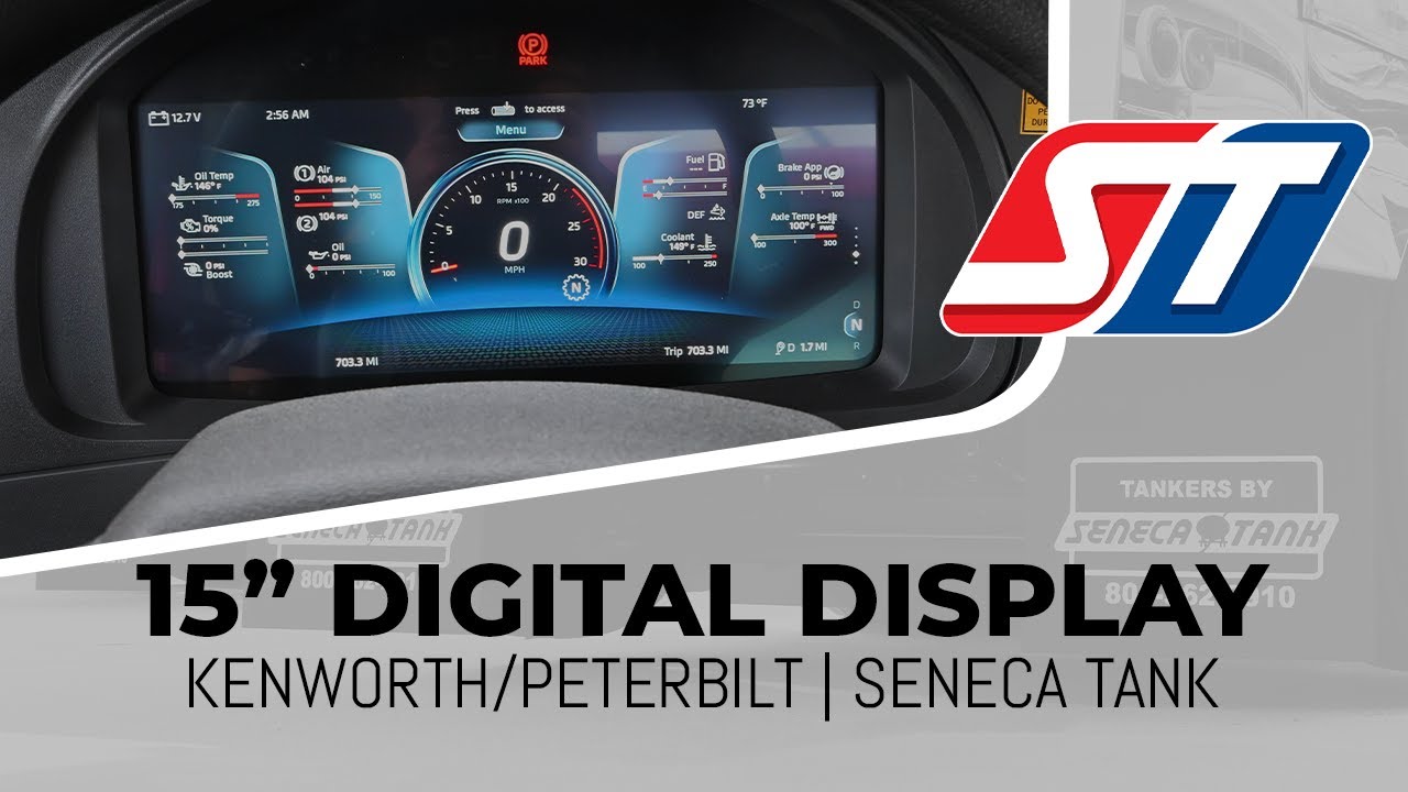 Kenworth's New 15 Inch Digital Display | Seneca Tank