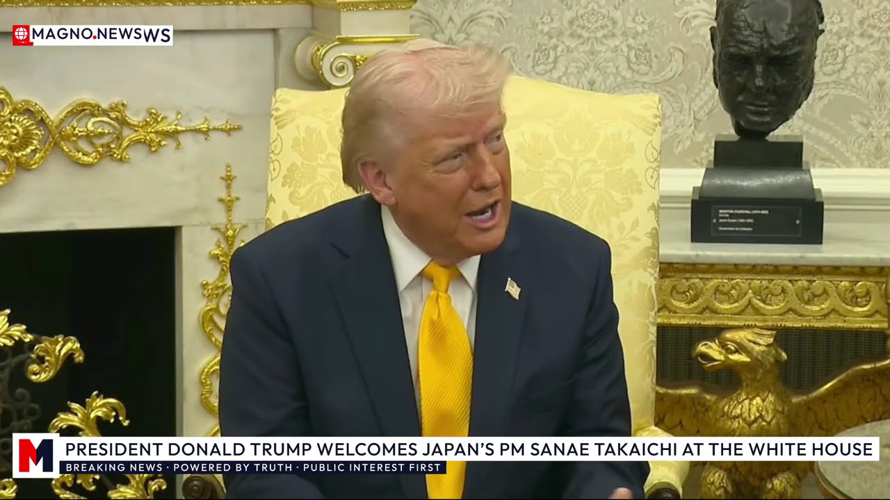 🇺🇸|🇯🇵 «Есть вопросы?» Президент Трамп и премьер-министр Японии Такаичи беседуют с прессой в Белом...