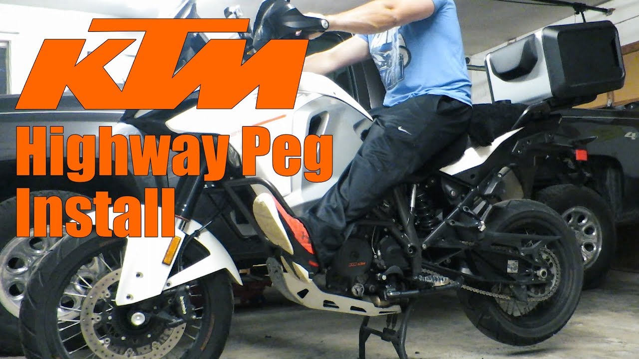 Highway Peg Install on KTM 1190 1290 Super Adventure | Back in the Garage