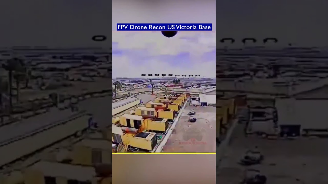 Pro-Iranian Militia FPV Drone Freely Recon Victoria Base&hellip; Then Strikes Fuel Tanks!!