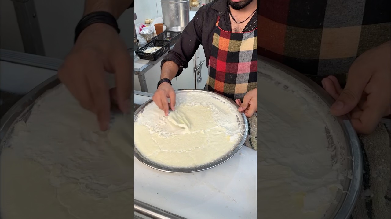 Super Fast Malai Lassi Making 😱🤩.              #streetfood #food