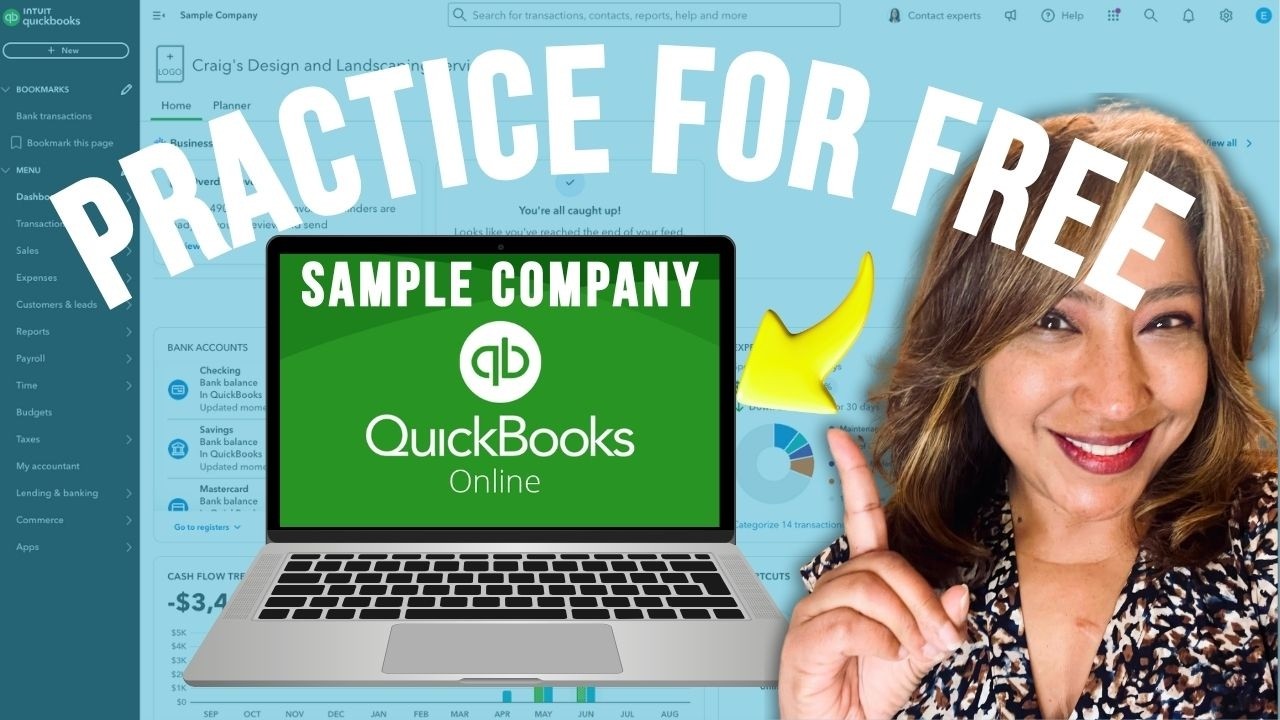 Пример использования QuickBooks Online для создания компаний: выставление счетов, оплата счетов и...