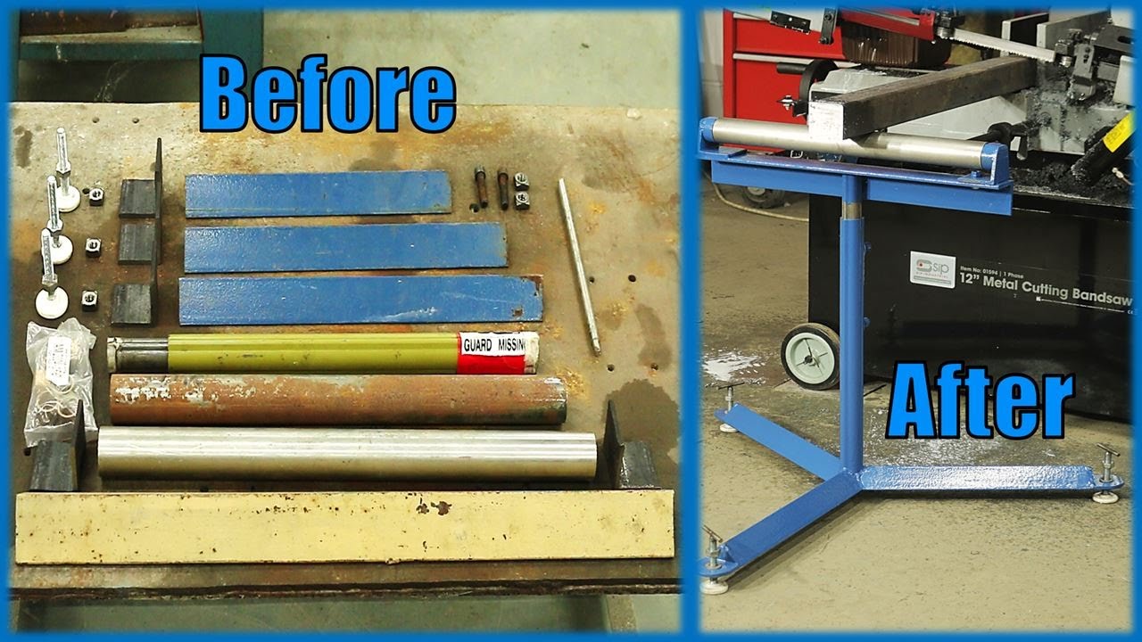 Making a Bandsaw Infeed and Outfeed Roller