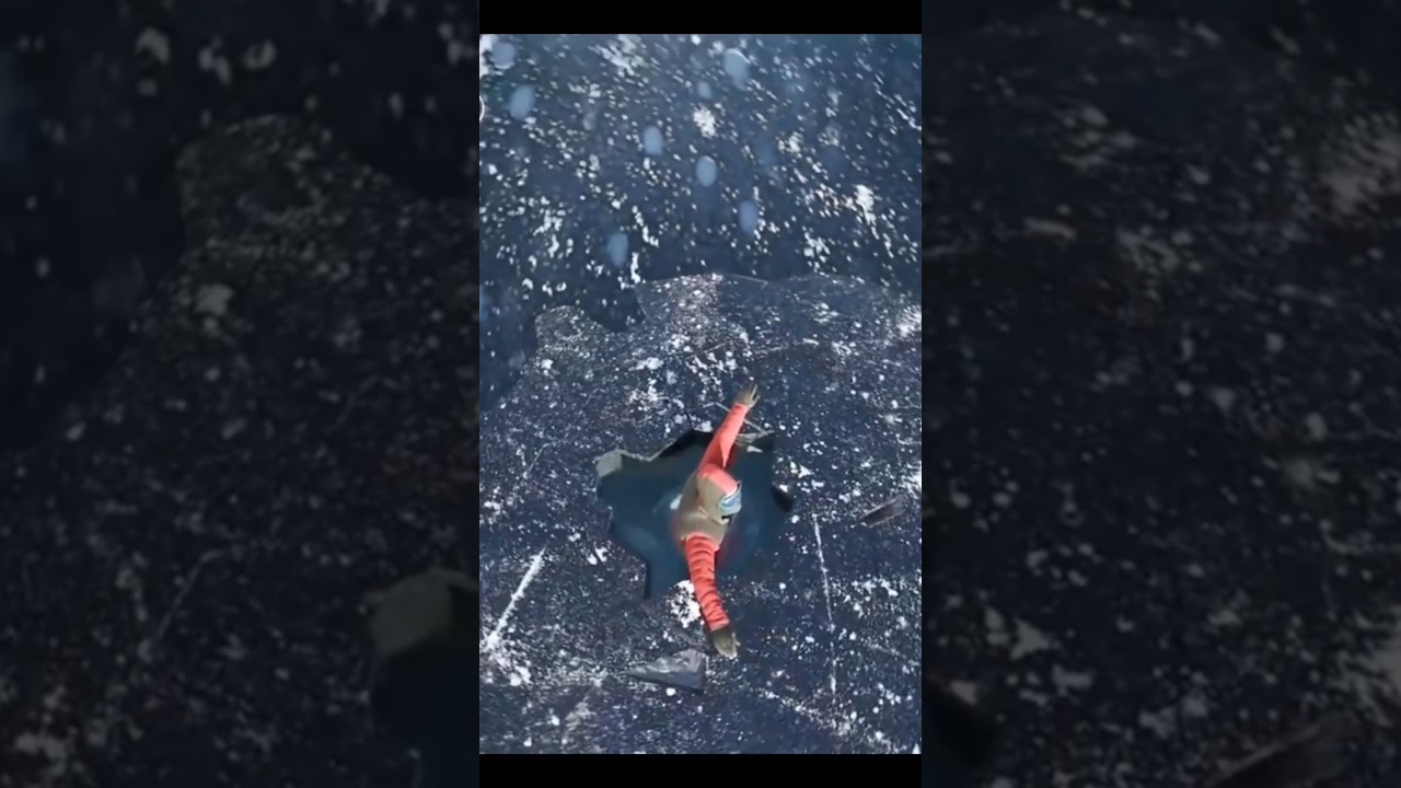 It's so Dangerous ice skating 🤔🤔#shorts #run2fact