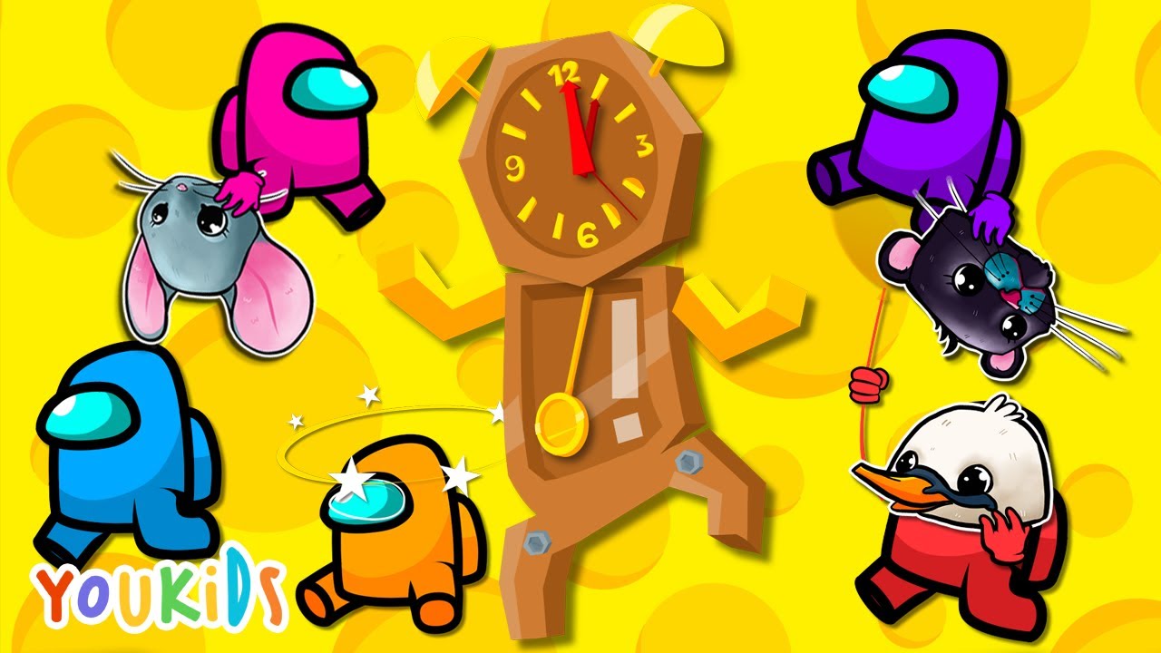 Hickory Dickory Dock Among Us | YouKids Nursery Rhymes