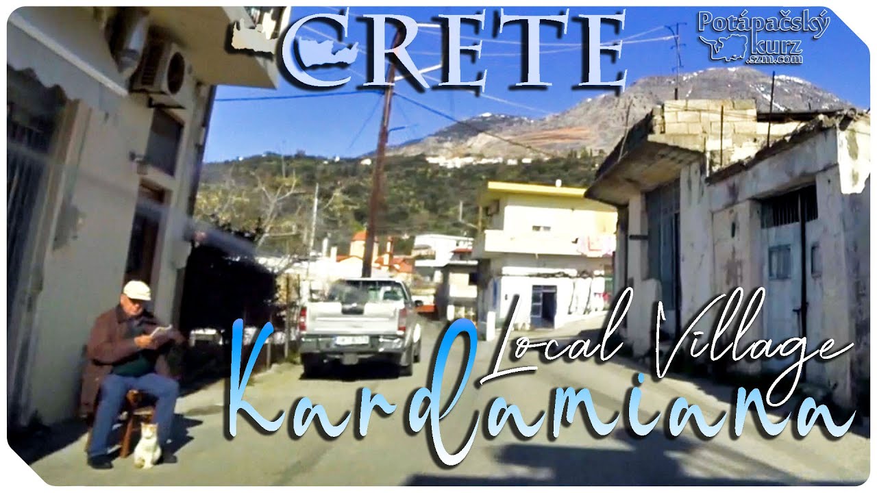 🇬🇷 Crete, Local Village Kardamiana Trip 2023, Greece - Kréta, Dedina Kardamiana
