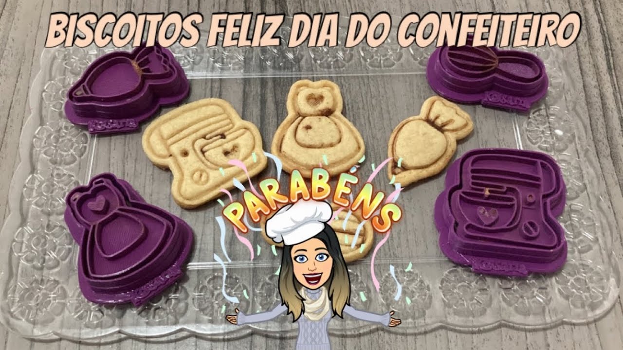 Kit de  Biscoitos Especiais para o Dia do Confeiteiro - Amazing Cookies - Chef Mii