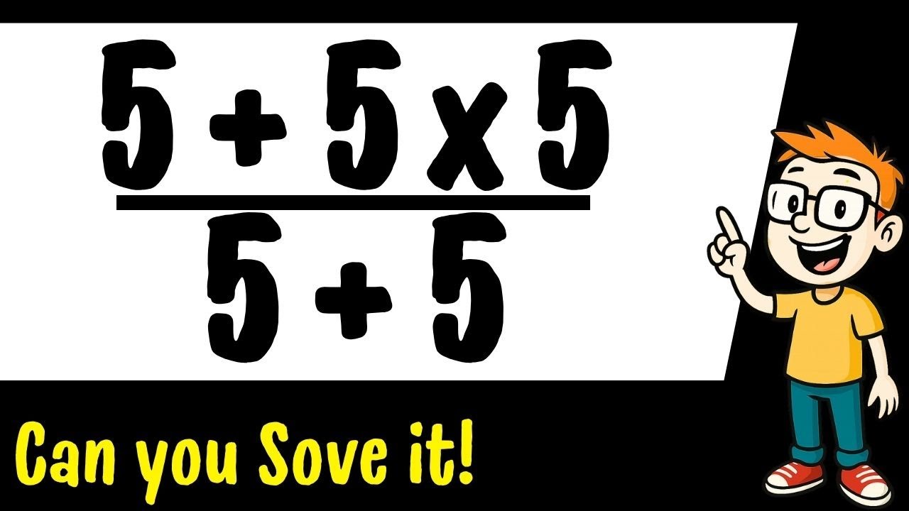 Быстрое решение математических задач: 5+5x5 / 5+5 | Практика PEMDAS