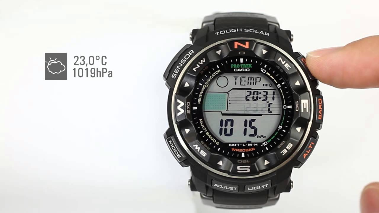 El barómetro en un PRW-2500