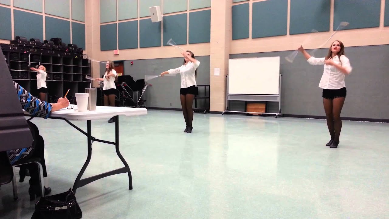 Applause twirling routine