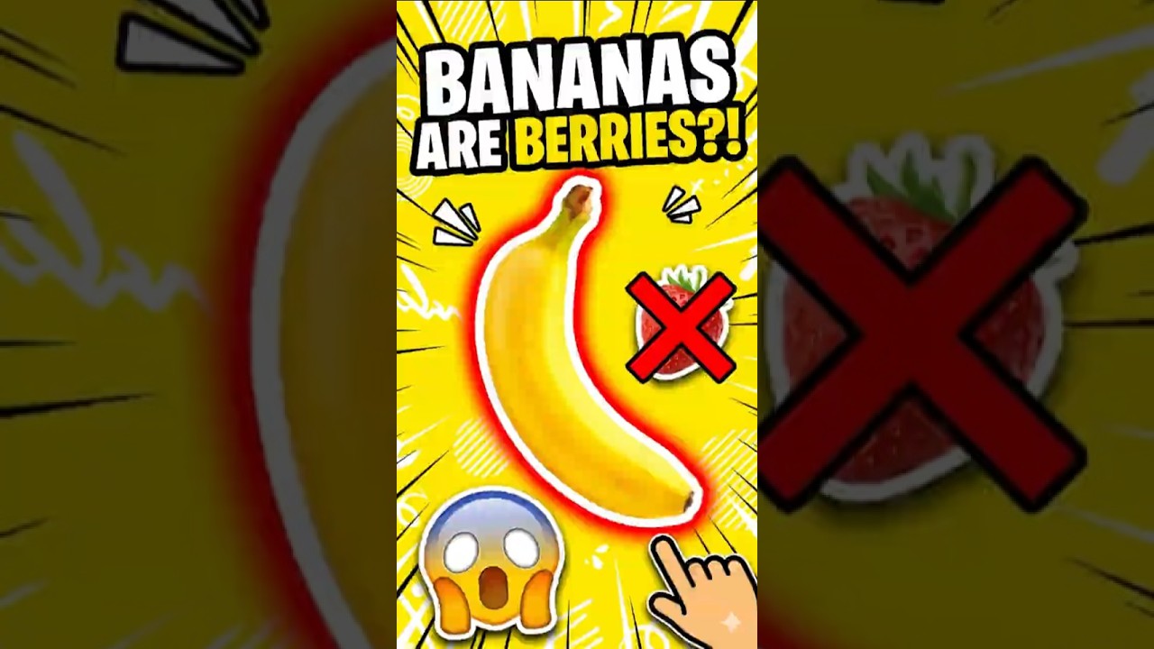 Your Life is a Lie: Bananas are BERRIES?! 🍌😱 #Shorts