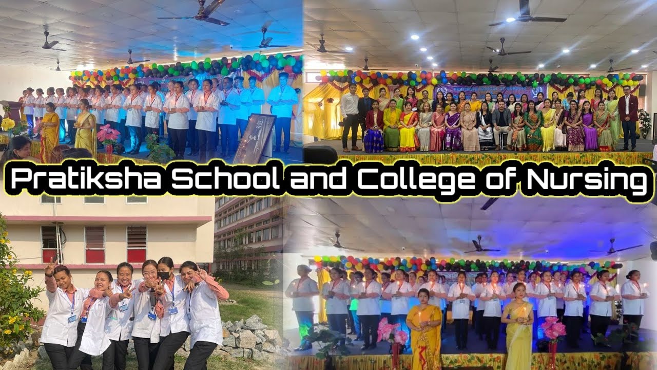 vlog- 7/Pratiksha College of nursing, Guwahati Assam/Lamp lighting and oath taking ceremony 💫