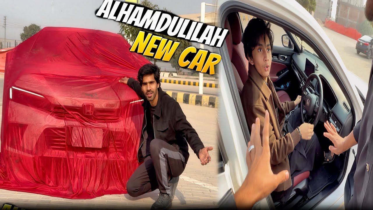 My New Car Alhamdulilah 😍| Amin Bhai Ko Surprise Dia 🥳| #waleedfamily 