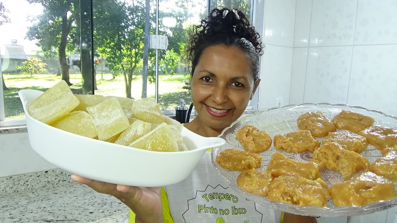 MAMÃO VERDE CRISTALIZADO EM PEDAÇOS E DOCE DE LEITE COM LEITE CAIPIRA