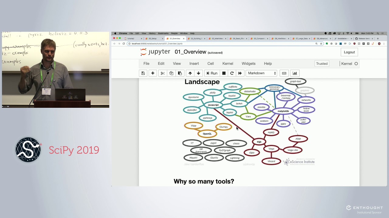 Visualize any Data Easily, from Notebooks to Dashboards | Scipy 2019 Tutorial | James Bednar