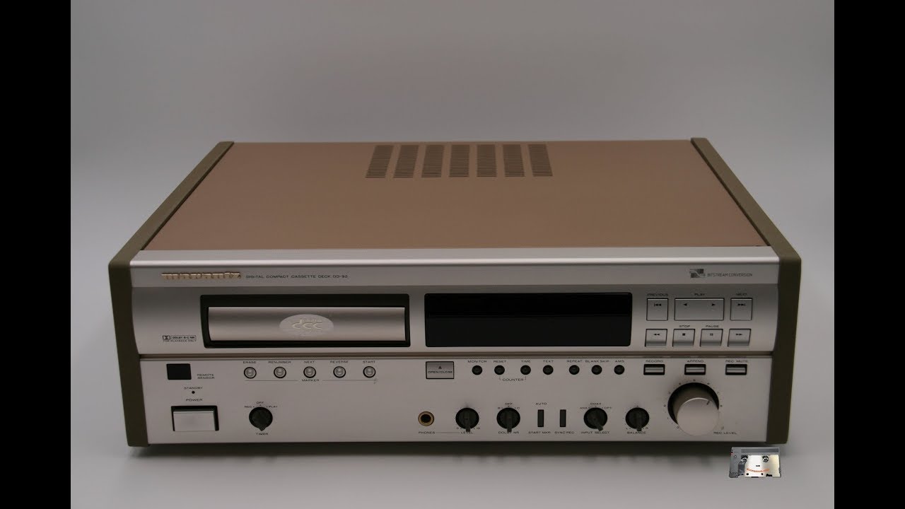 Restoring a New Marantz DD92 Digital Compact Cassette