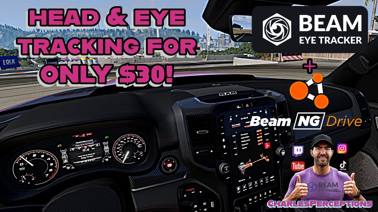 Beam Eye Tracker for BeamNG | Eye Tracking for $30 | IMMERSION like in Virtual Reality!