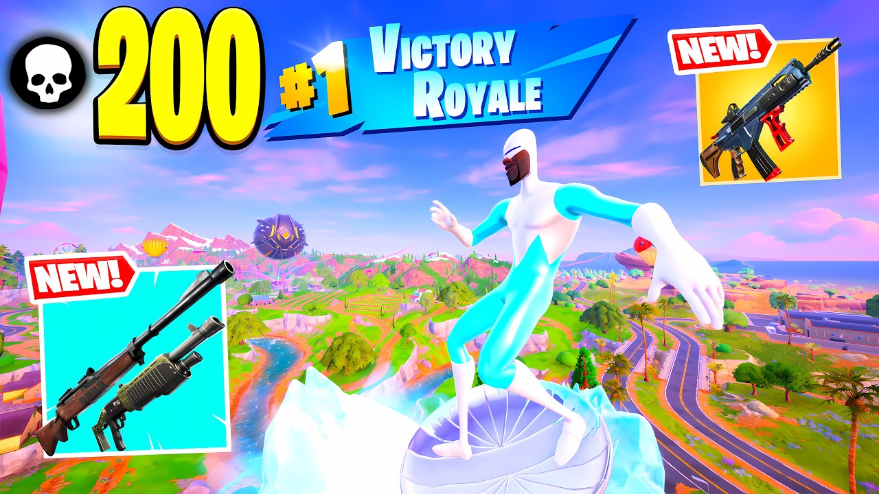 200 Elims SOLO vs SQUADS – Zero Build Full Gameplay Wins (Fortnite Chapter 7 Season 1)